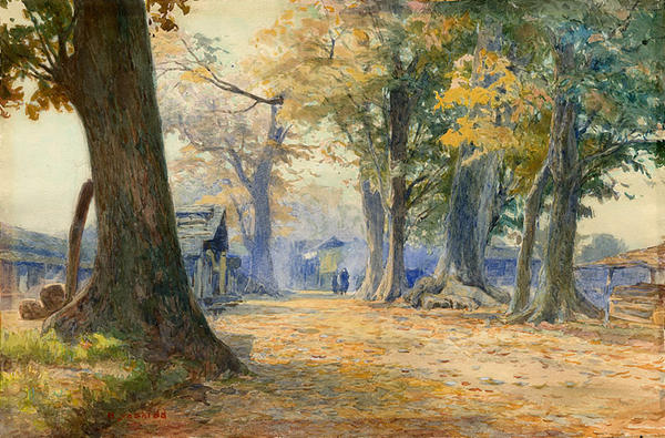 Autumn in a Japanese Village