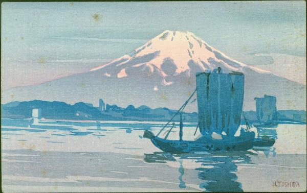 Boats and Mt. Fuji