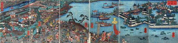 Flooding the castle of Akamatsu