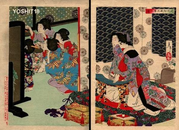 Banquet at Koshida Palace, diptych